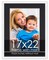 Modern White Frame with Black Photo Mat, UV Acrylic Front, Foam Board Backing, 60 Sizes Available